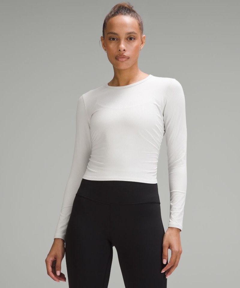 Lululemon | Women's All It Takes Ribbed Nulu Long-Sleeve Shirt Light Vapor