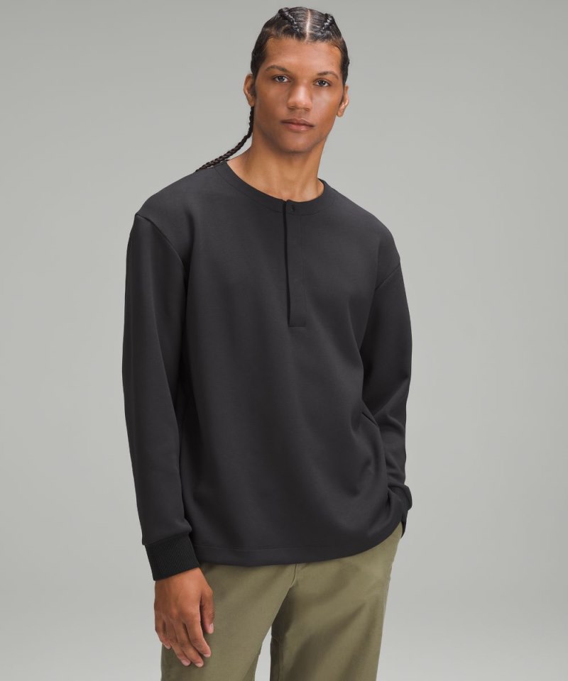 Lululemon | Men's Softstreme Oversized-Fit Long-Sleeve Henley Black