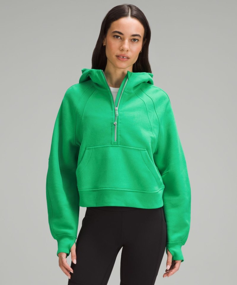 Lululemon | Women's Scuba Oversized Half-Zip Hoodie Green Punch