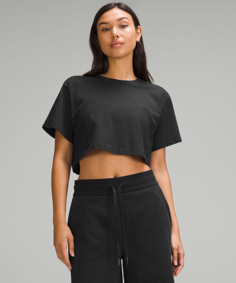 Lululemon | Women's All Yours Cropped T-Shirt Black