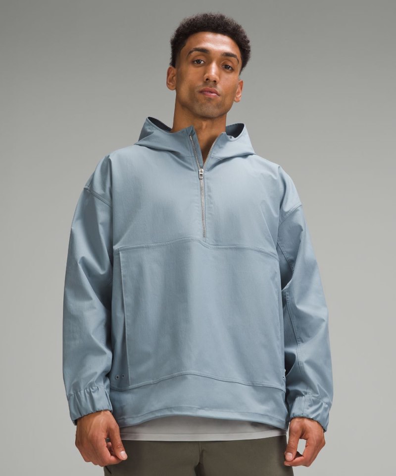 Lululemon | Men's Smooth Twill Half-Zip Anorak Belgian Blue