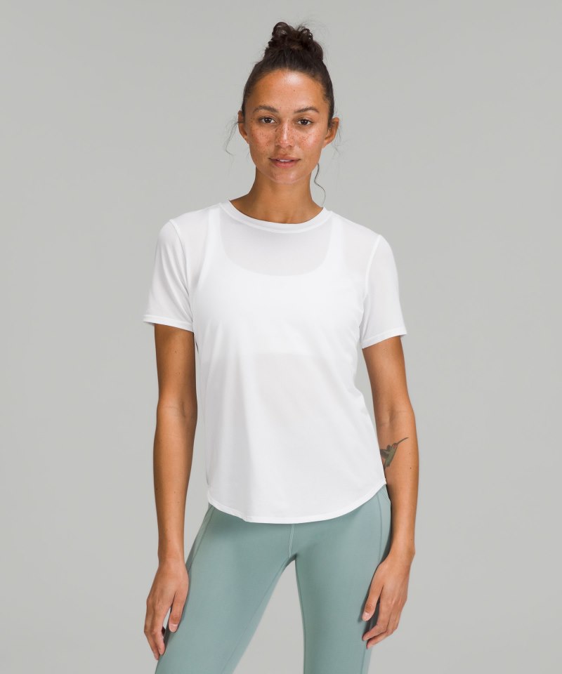 Lululemon | Women's High-Neck Running and Training T-Shirt White