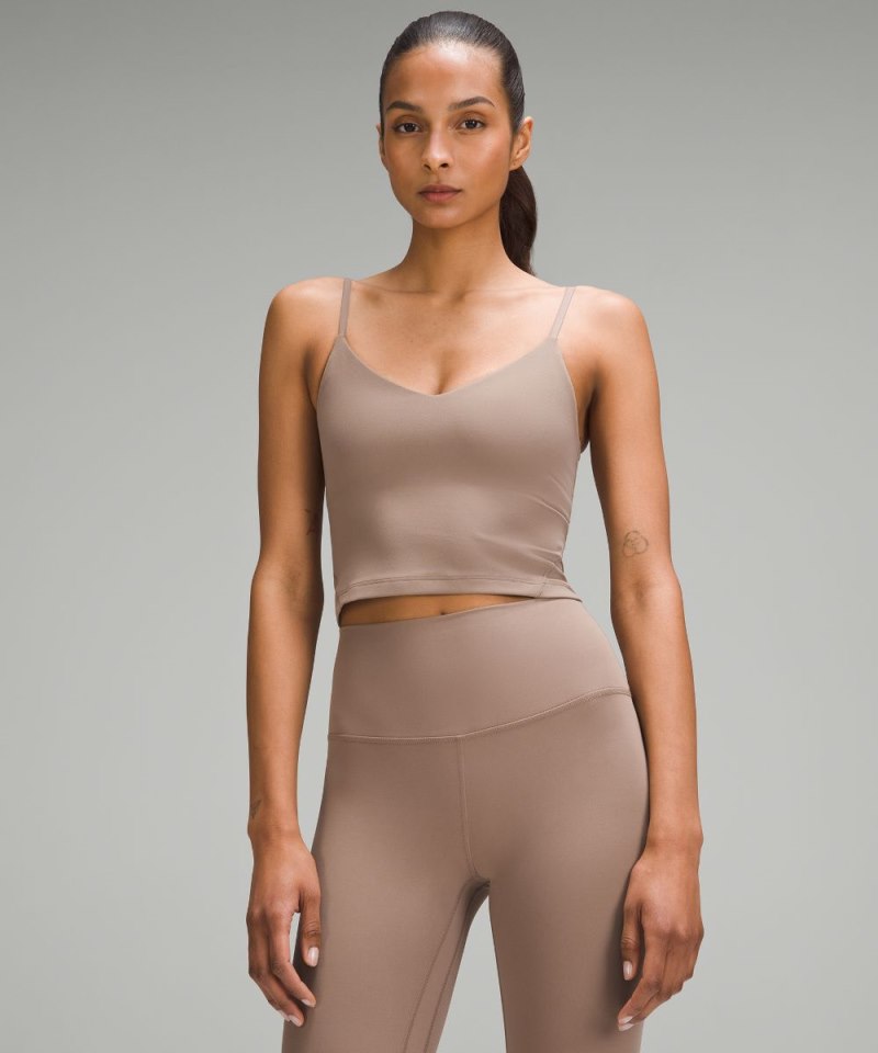 Lululemon | Women's Align Cropped Cami Tank Top A / B Cup Taupetastic