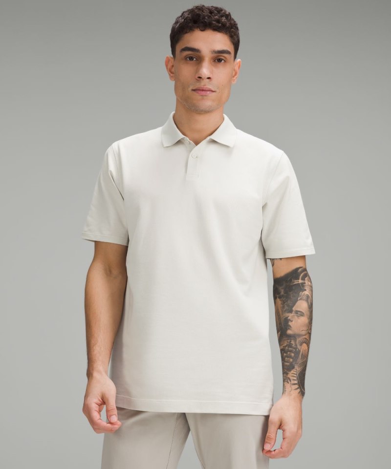 Lululemon | Men's Classic-Fit Pique Short-Sleeve Polo Shirt Bone