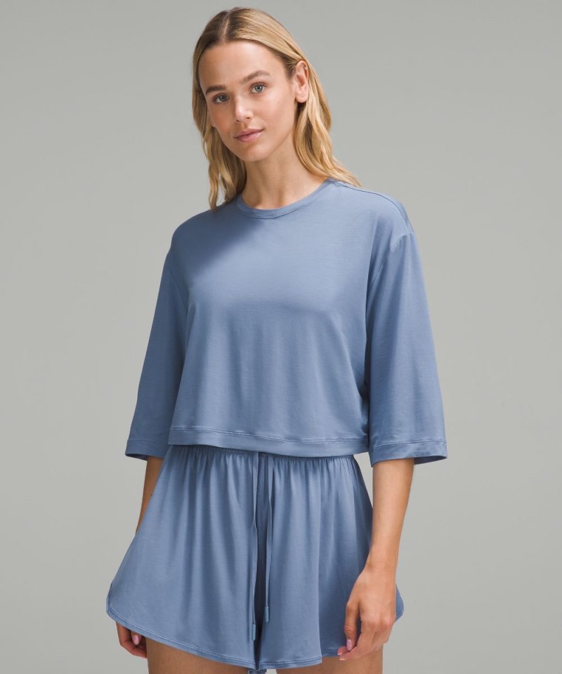 Lululemon | Women's Modal Relaxed-Fit Cropped Short-Sleeve Shirt