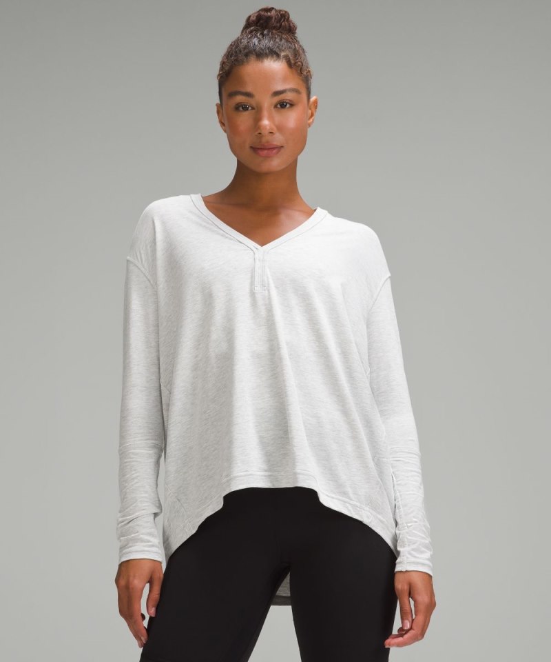 Lululemon | Women's Back In Action V-Neck Long-Sleeve Shirt Heat