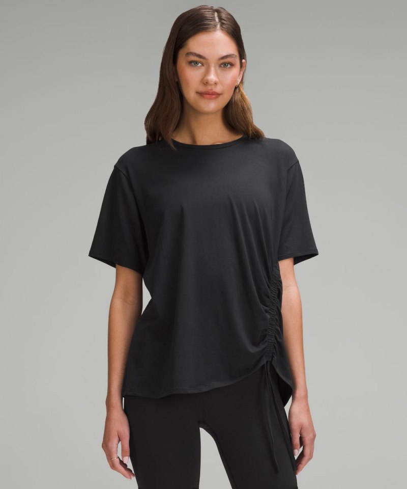 Lululemon | Women's Side-Cinch Cotton T-Shirt Black