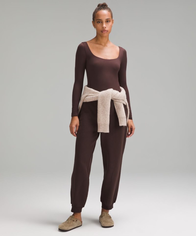 Lululemon | Women's Wundermost Ultra-Soft Nulu Square-Neck Long-Sleeve Bodysuit Espresso (not available)