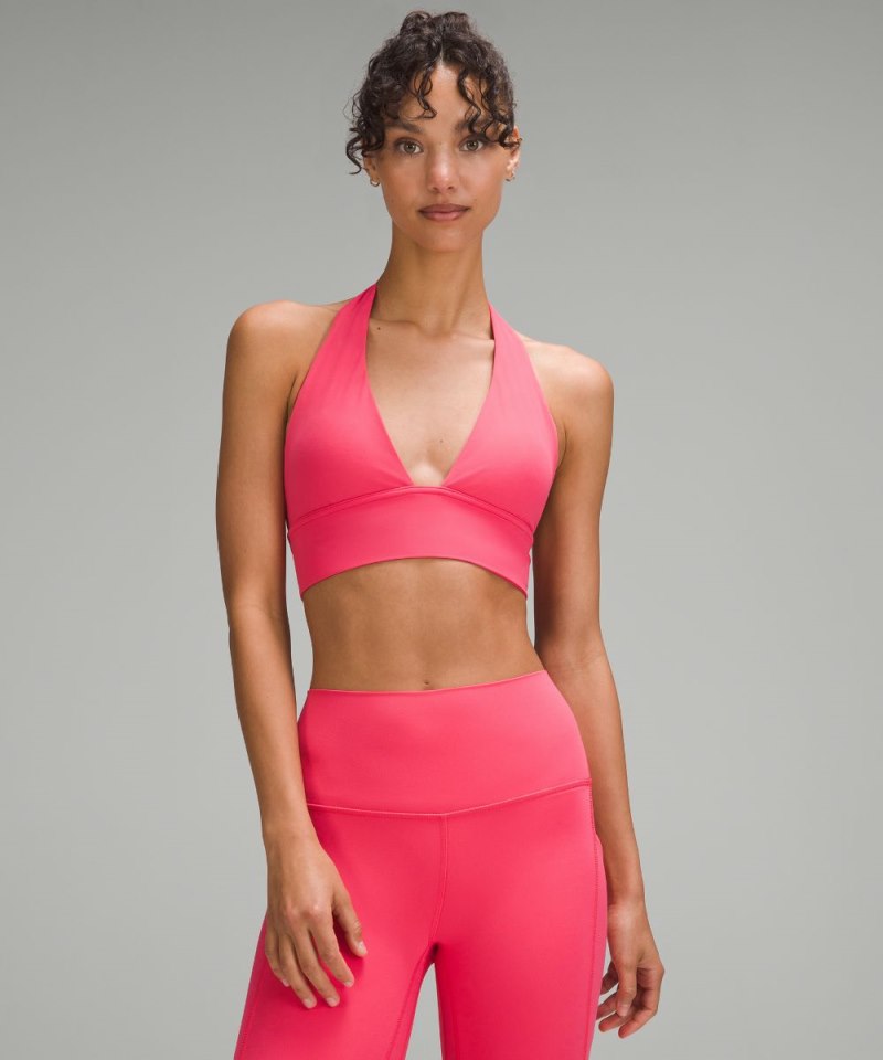 Lululemon | Women's Align Halter Bra Light Support, C / D Cup Glaze Pink