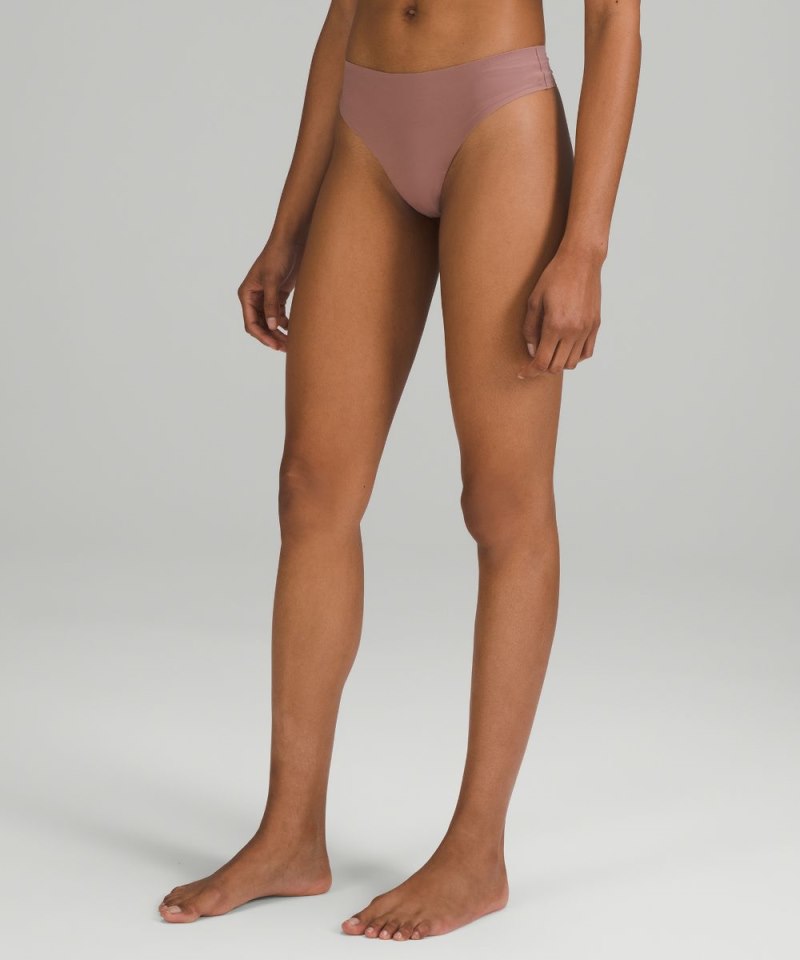 Lululemon | Women's InvisiWear Mid-Rise Thong Underwear Twilight Rose