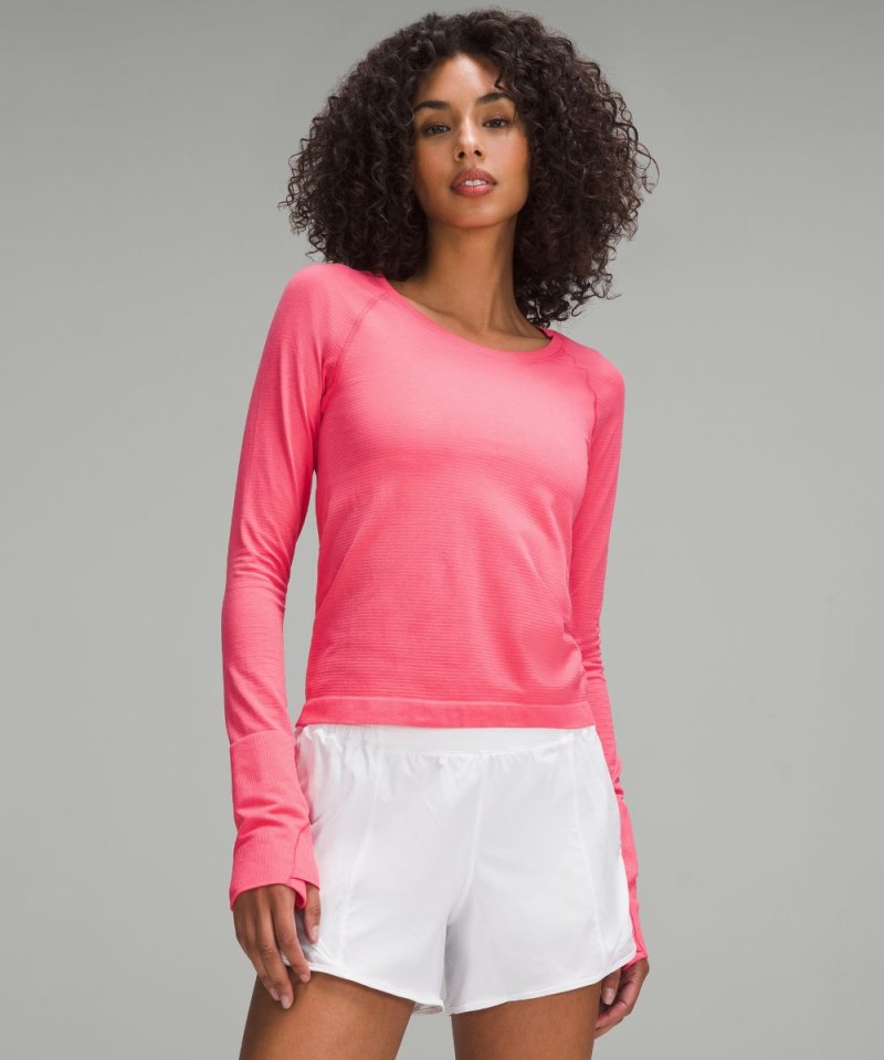 Lululemon | Women's Swiftly Tech Long-Sleeve Shirt 2.0 Waist Length Glaze Pink / Glaze Pink