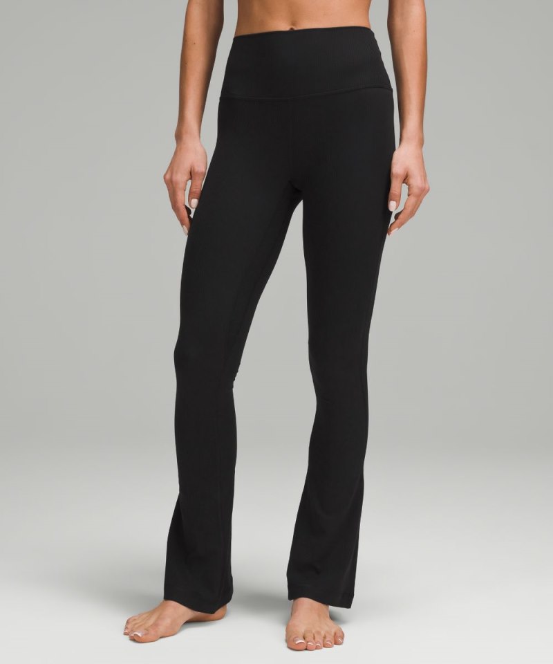 Lululemon | Women's Align Ribbed Mini-Flare Pant Extra Short Bla