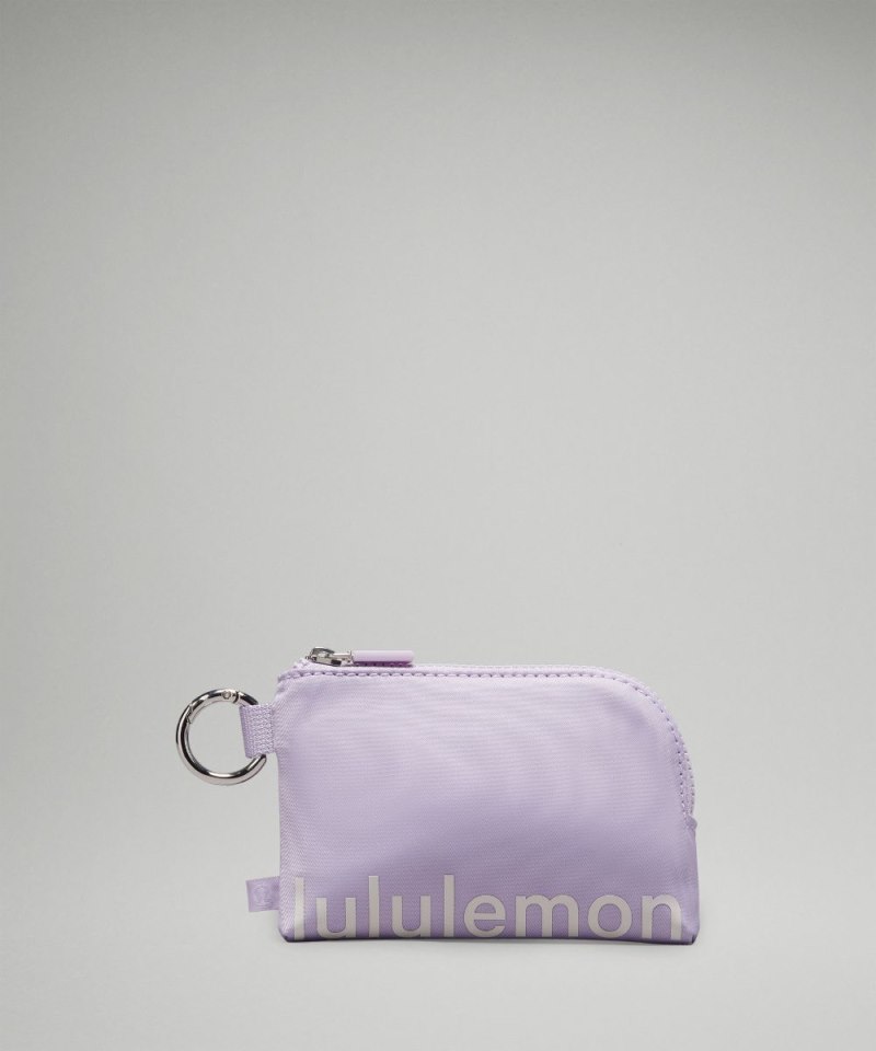 Lululemon | Women's Clippable Card Pouch Lilac Ether / White Opa