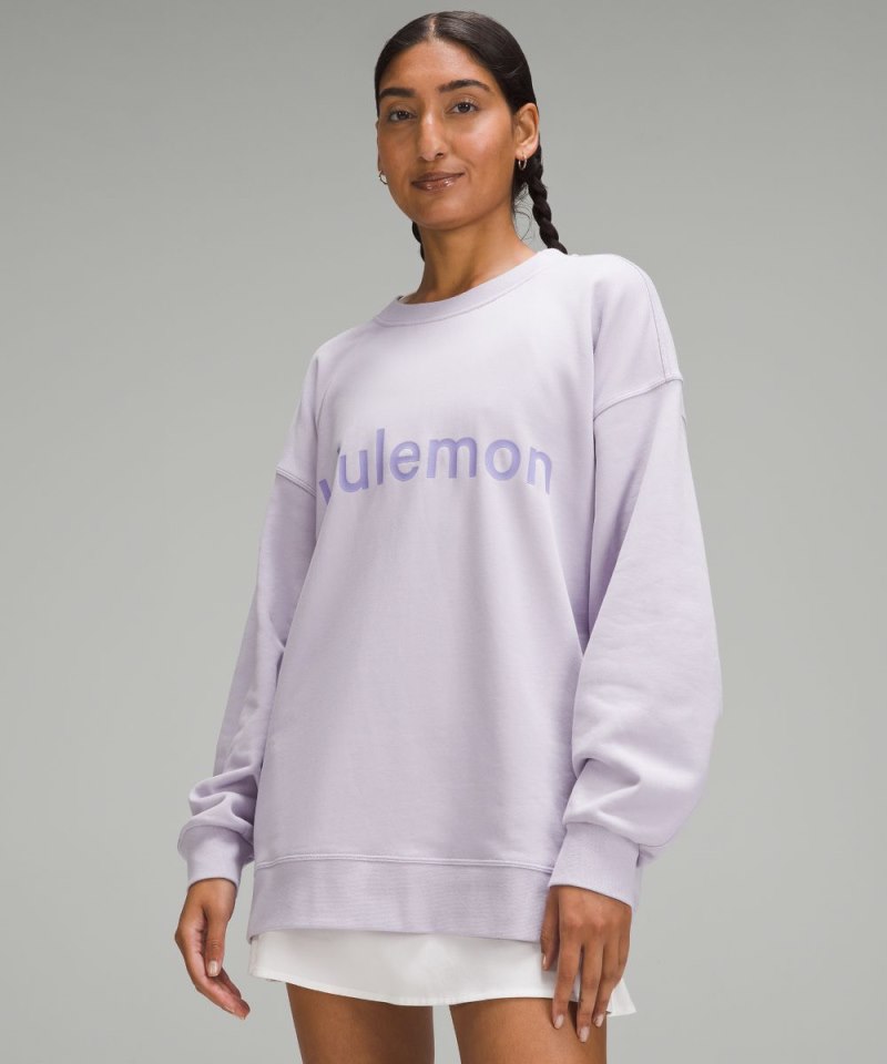 Lululemon | Women's Perfectly Oversized Crew Graphic Lilac Ether