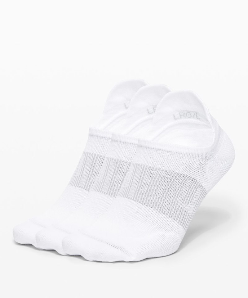 Lululemon | Men's Power Stride Tab Socks 3 Pack White