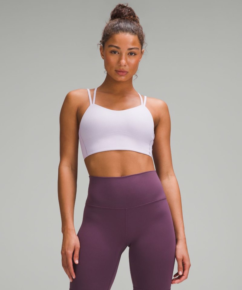 Lululemon | Women's Like a Cloud Ribbed Longline Bra Light Support, B / C Cup Lilac Ether