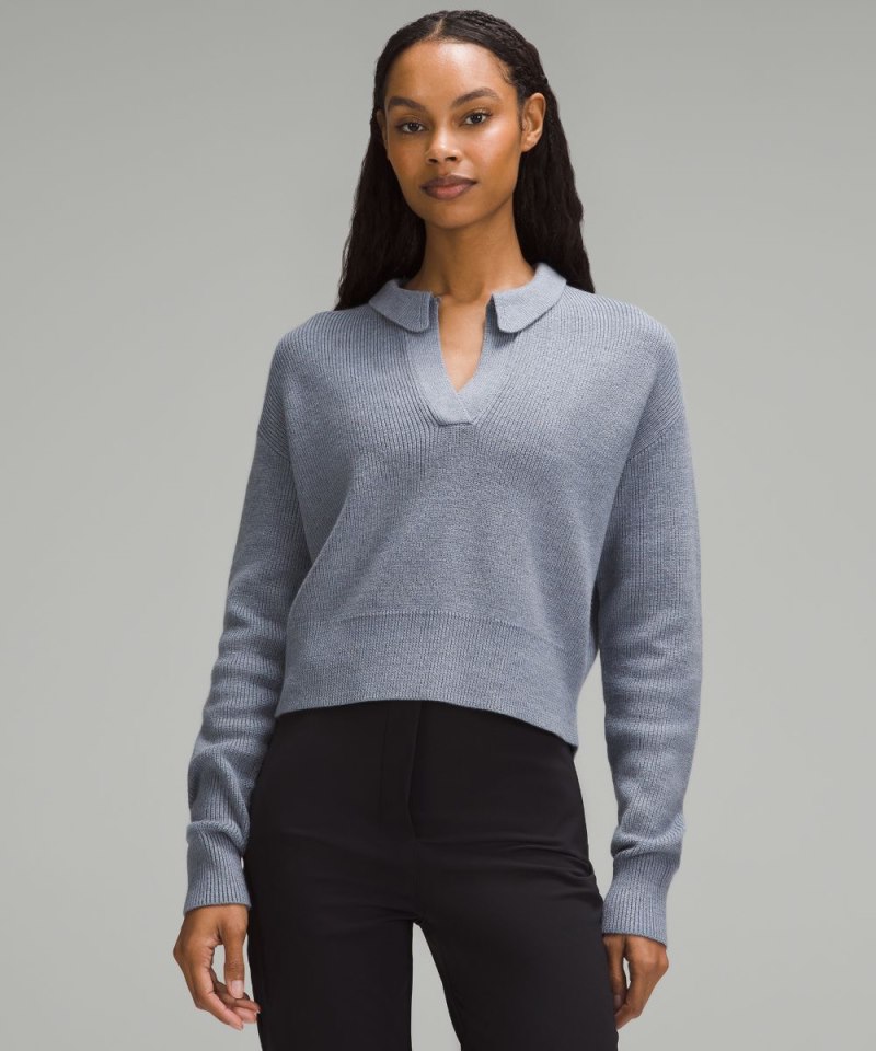 Lululemon | Women's Collared Merino Wool-Blend Sweater Heathered