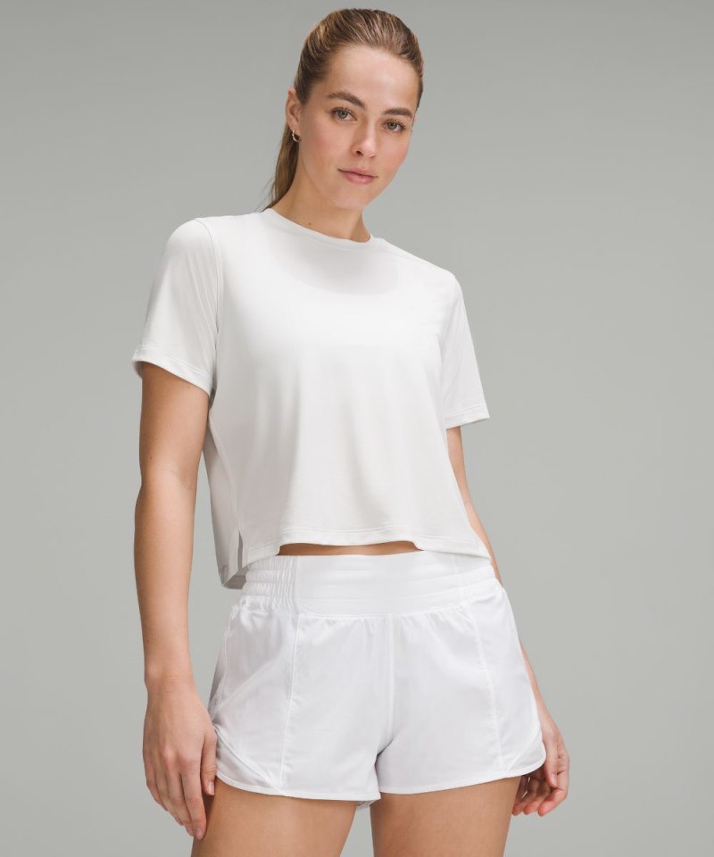 Lululemon | Women's Ultralight Waist-Length T-Shirt Light Vapor