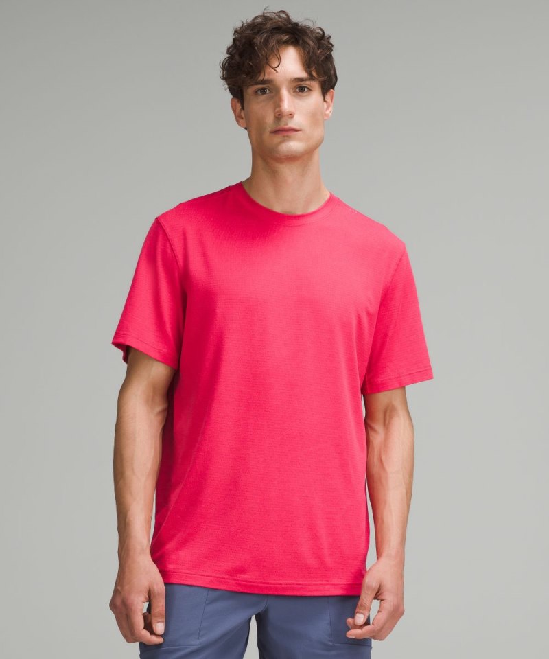 Lululemon | Men's License to Train Relaxed Short-Sleeve Shirt Cherry Mist