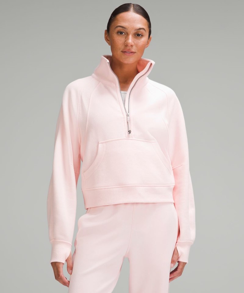 Lululemon | Women's Scuba Oversized Funnel-Neck Half Zip Strawbe