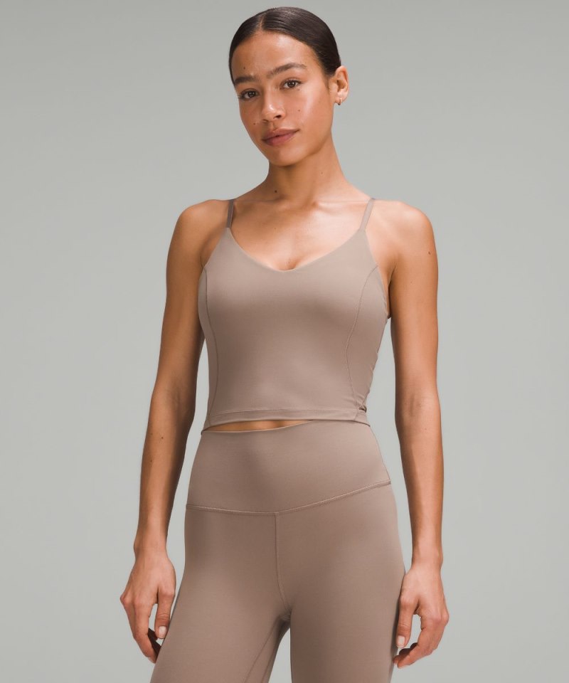 Lululemon | Women's Align Cropped Cami Tank Top C / D Cup Taupet