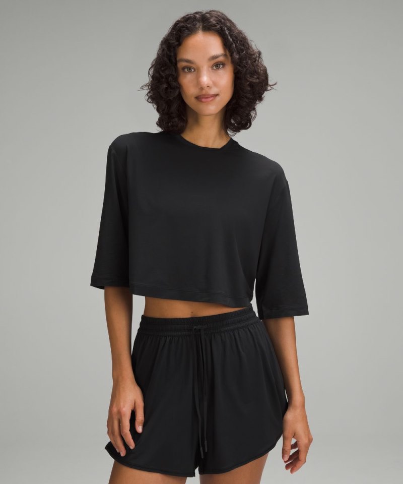 Lululemon | Women's Modal Relaxed-Fit Cropped Short-Sleeve Shirt