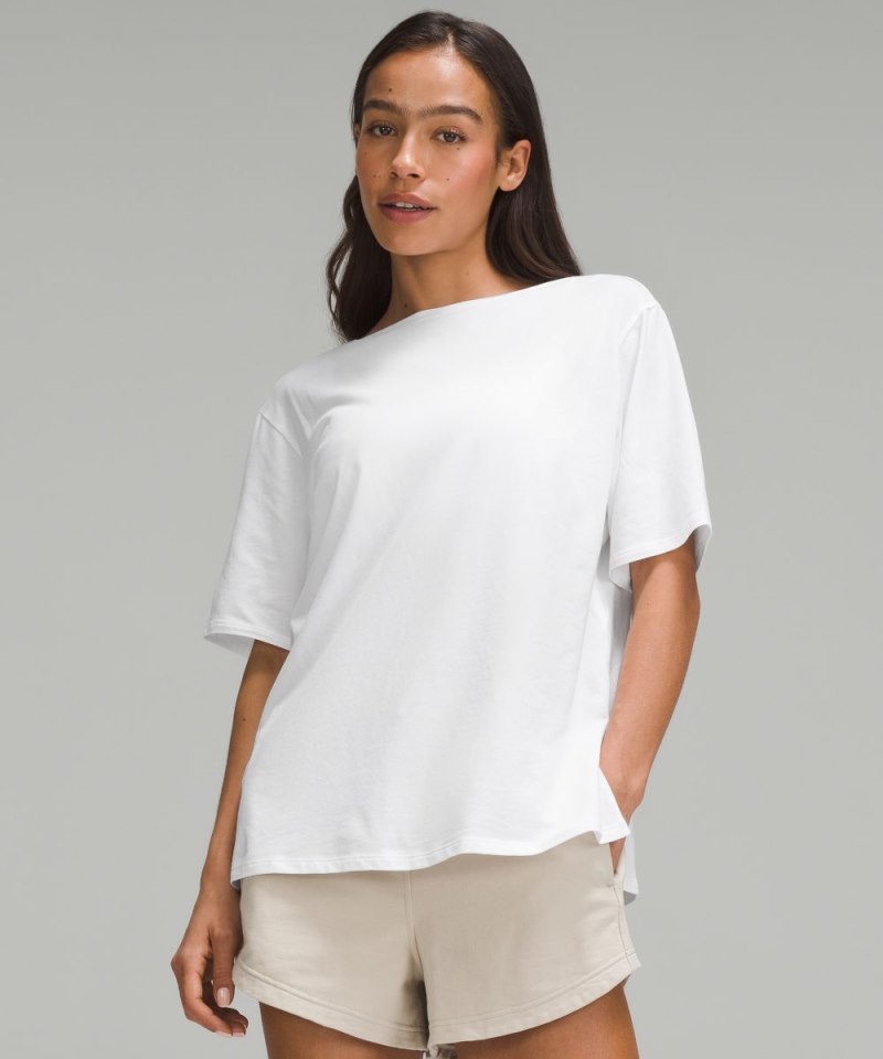 Lululemon | Women's Relaxed-Fit Boatneck T-Shirt White