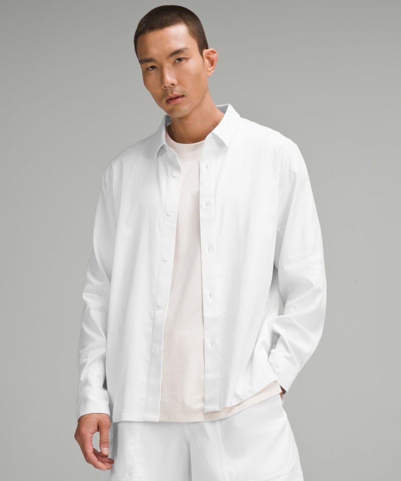 Lululemon | Men's Relaxed-Fit Long-Sleeve Button-Up Bright White