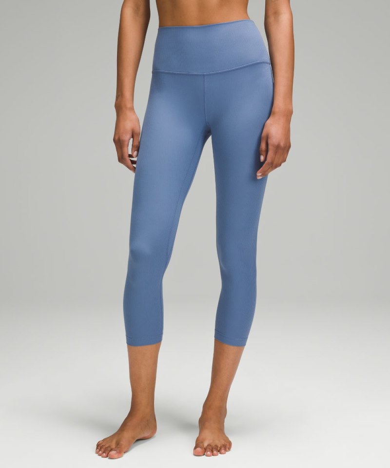 Lululemon | Women's Align High-Rise Ribbed Crop 23"L Oasis Blue