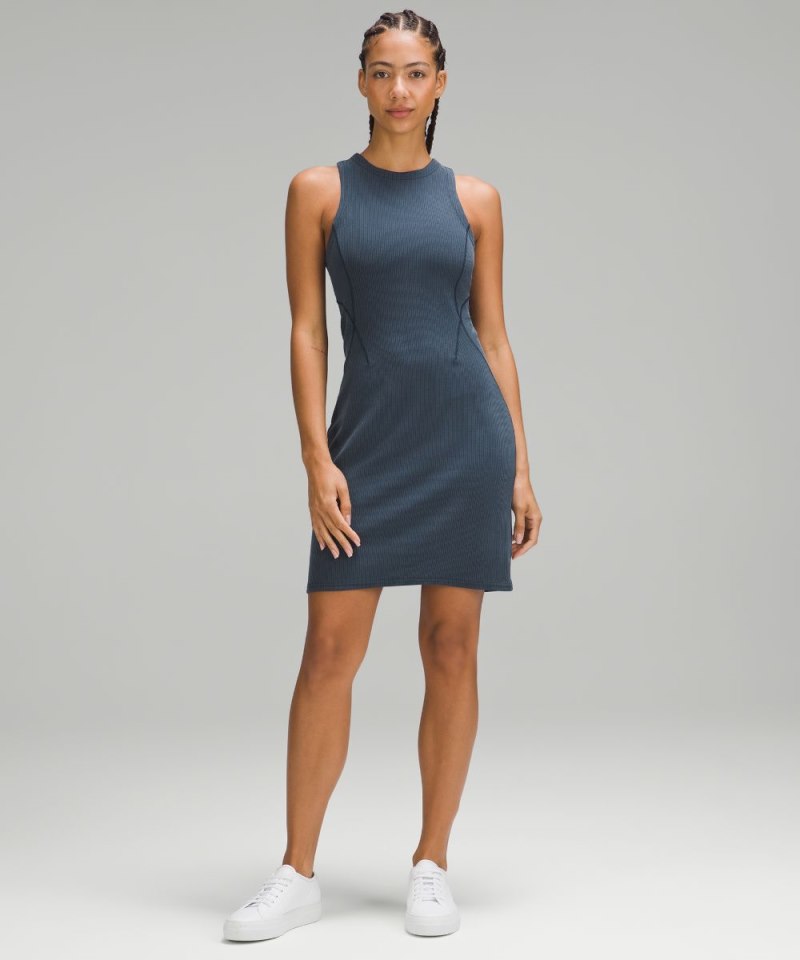 Lululemon | Women's Ribbed Softstreme Slim-Fit Tank Dress True Navy