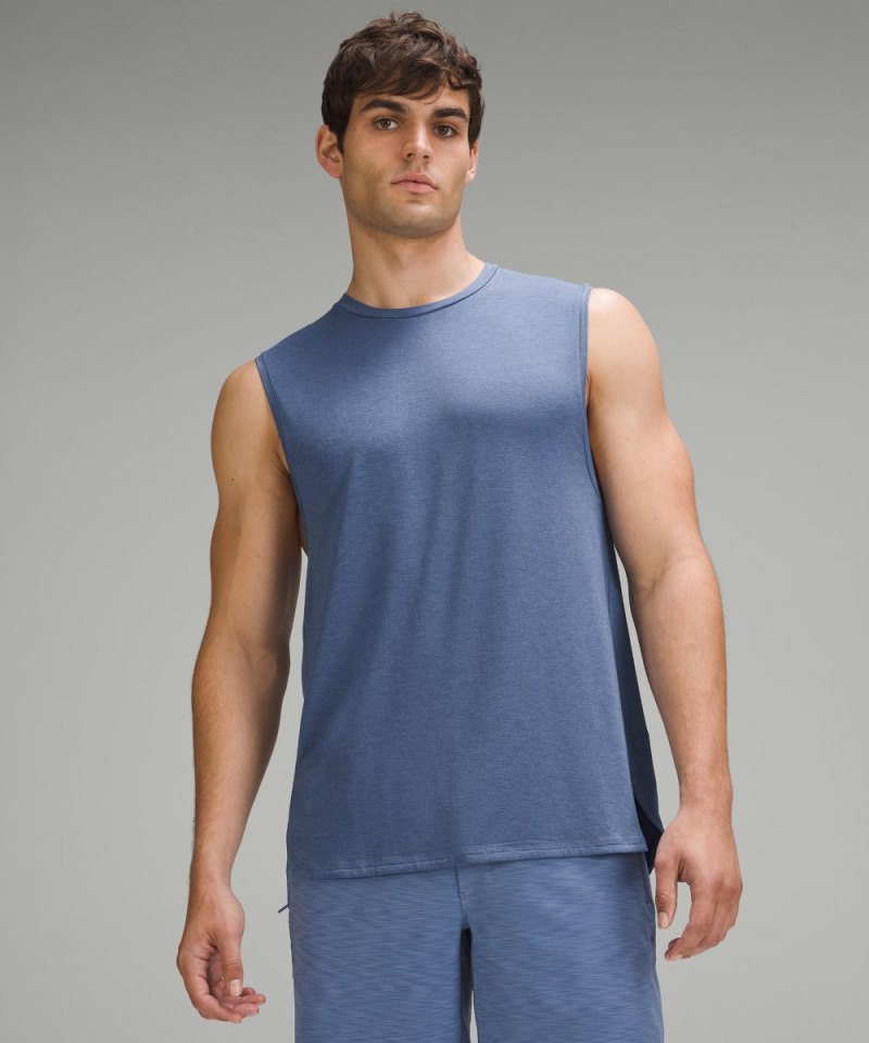 Lululemon | Men's Balancer Tank Top Heathered Oasis Blue