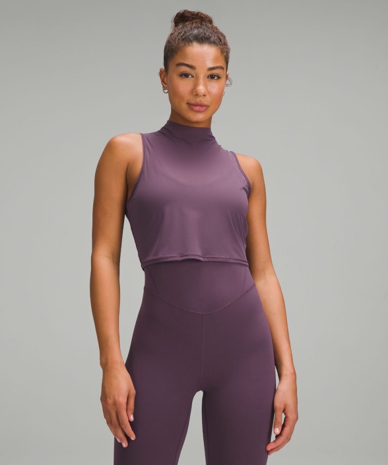 Lululemon | Women's Keyhole Mesh Tank Top Grape Thistle