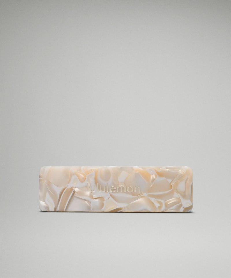 Lululemon | Women's Hair Barrette Light Ivory / White