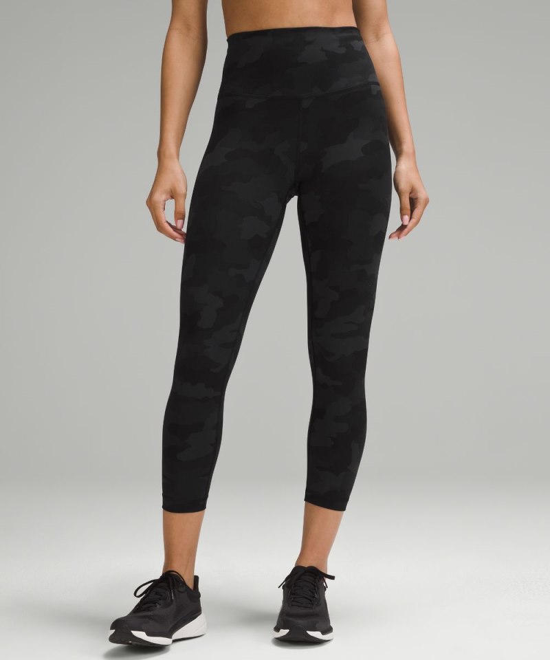 Lululemon | Women's Wunder Train High-Rise Crop 23"L Heritage 365 Camo Deep Coal Multi