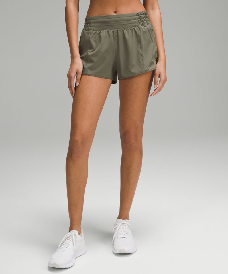 Lululemon | Women's Hotty Hot High-Rise Lined Short 2.5"L Army G