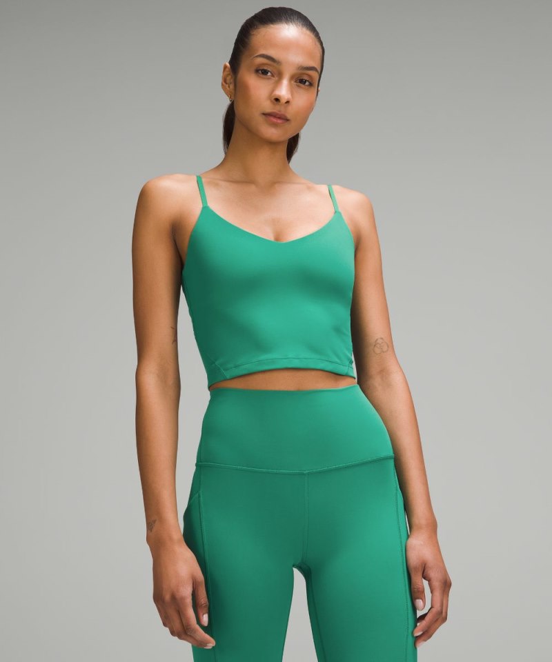 Lululemon | Women's Align Cropped Cami Tank Top A / B Cup Cascadia Green