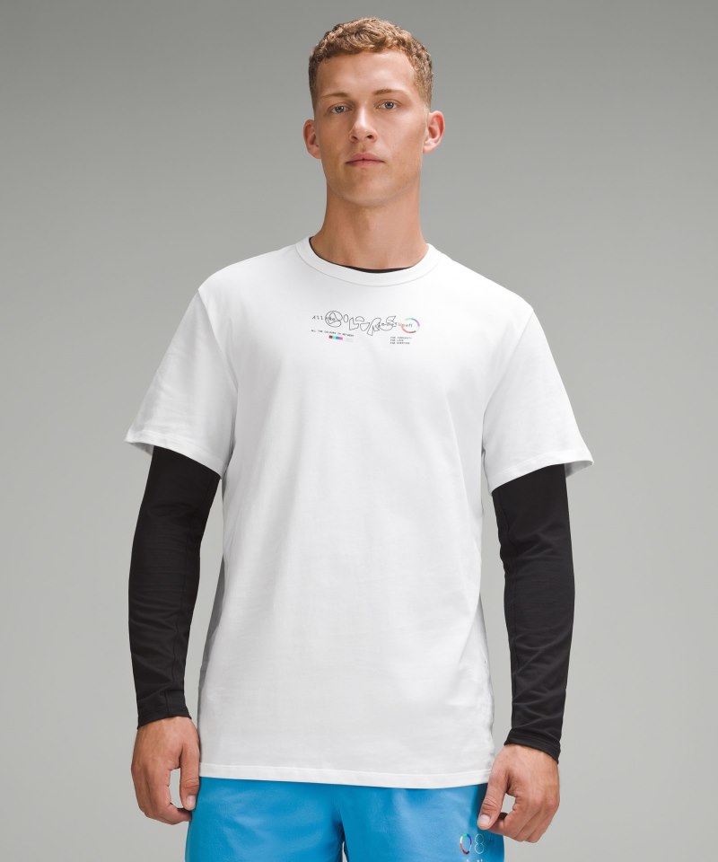 Lululemon | Men's Cotton Jersey T-Shirt Pride White