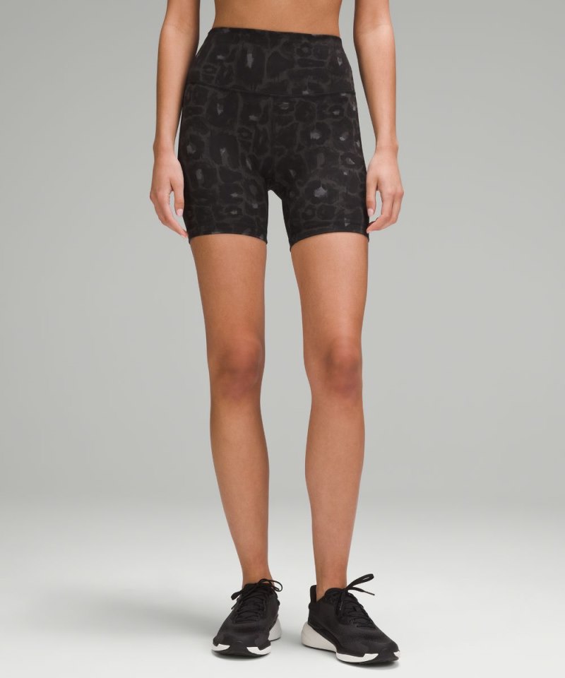 Lululemon | Women's Wunder Train High-Rise Short 6"L Spray Leopa