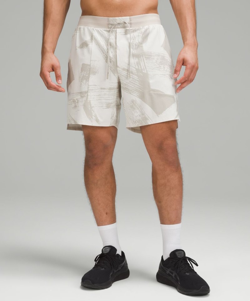 Lululemon | Men's License to Train Lined Short 7"L Inherent Brush Wp Bone Raw Linen (not available)