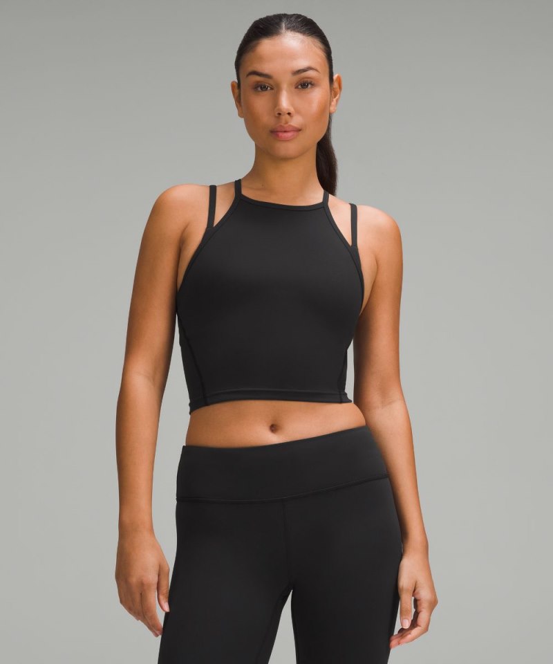 Lululemon | Women's Wunder Train High-Neck Cross-Back Tank Top Black