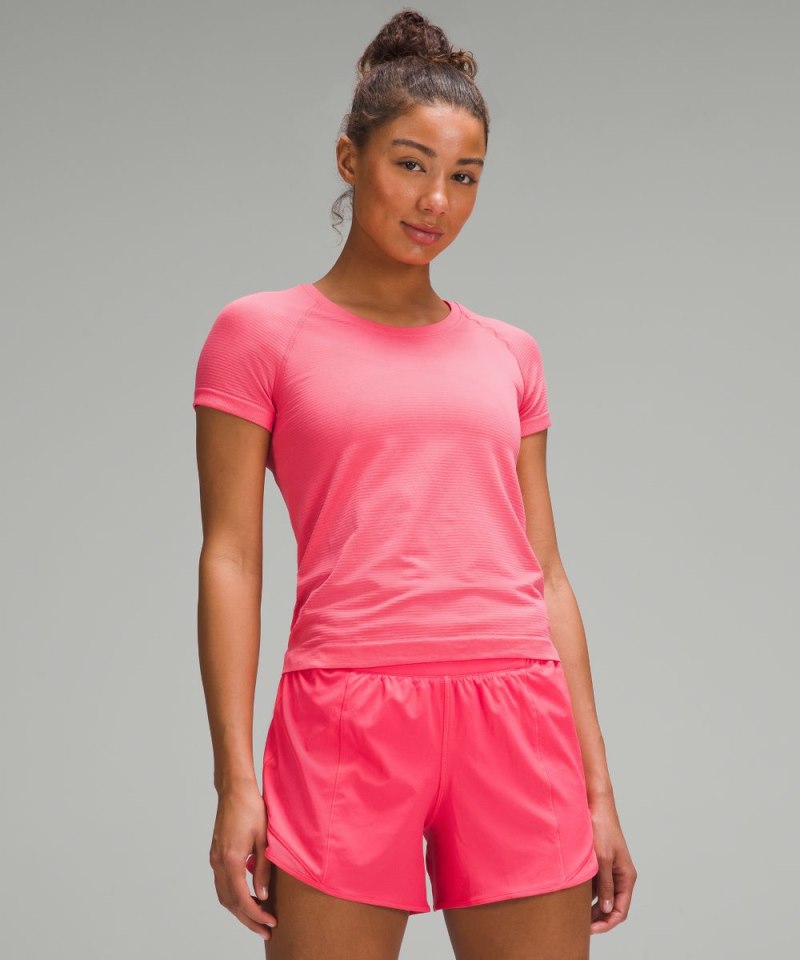 Lululemon | Women's Swiftly Tech Short-Sleeve Shirt 2.0 Waist Length Glaze Pink / Glaze Pink