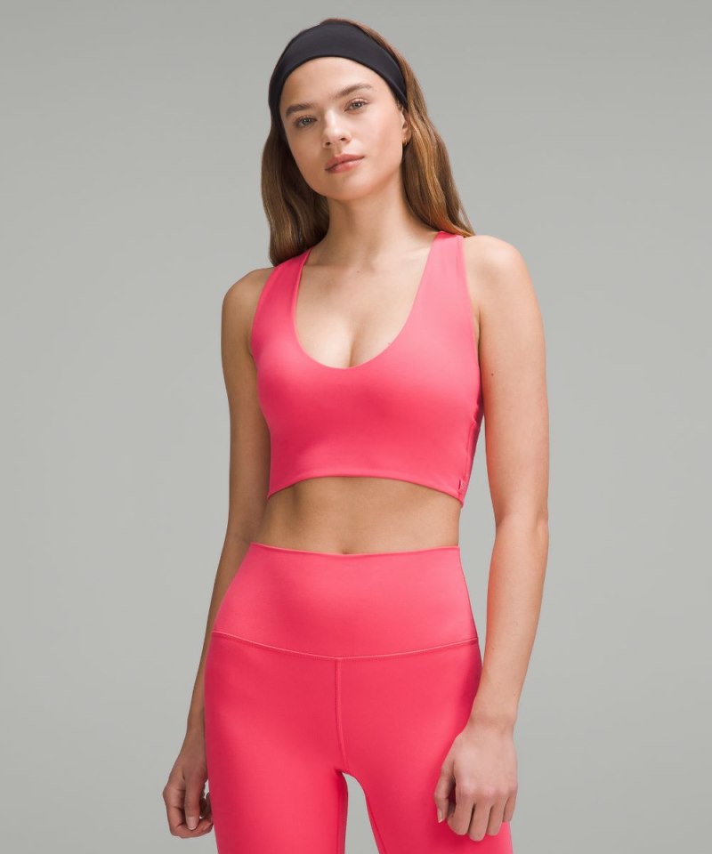 Lululemon | Women's Bend This Scoop and Cross Bra Light Support, A-C Cups Glaze Pink