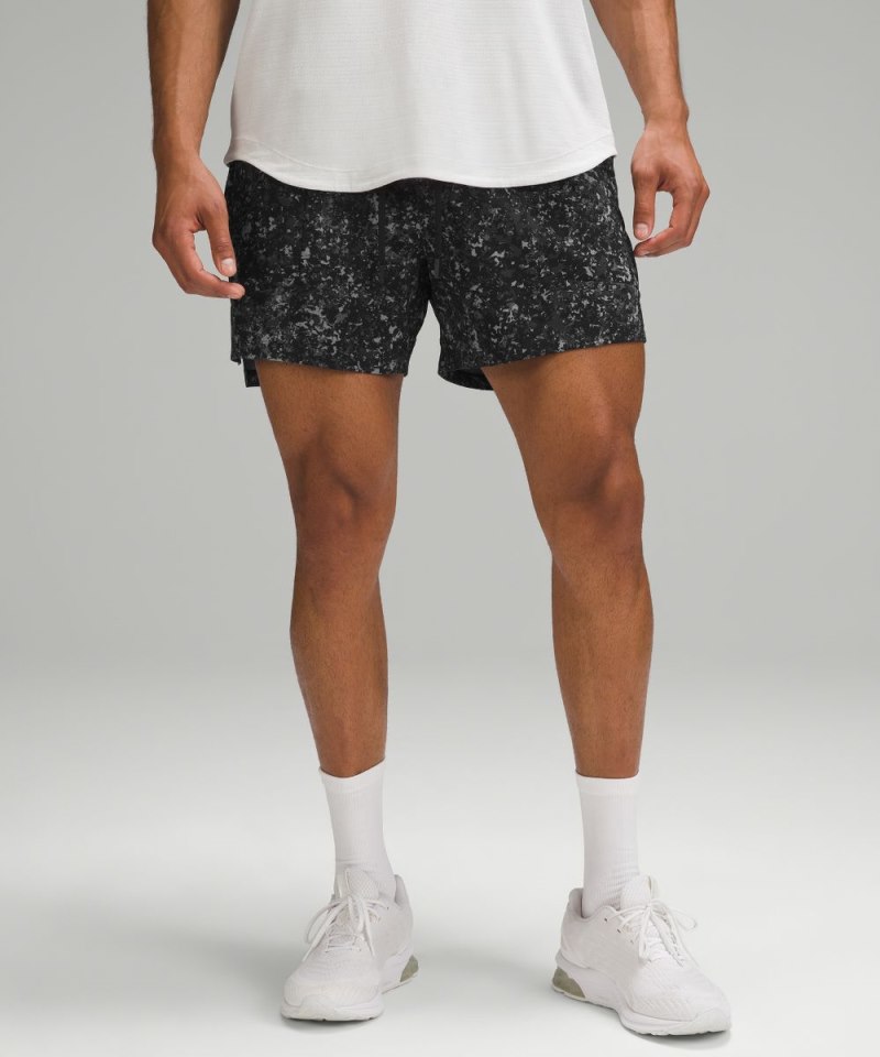 Lululemon | Men's License to Train Linerless Short 5"L Discord Deep Coal Multi