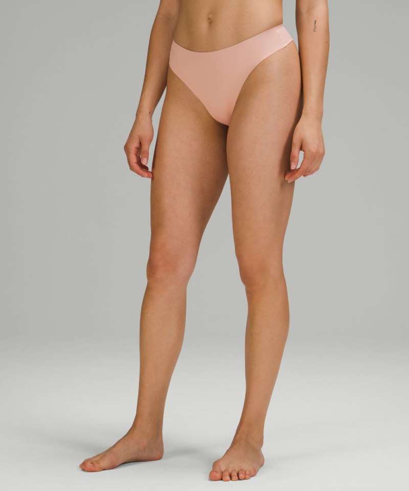 Lululemon | Women's InvisiWear Mid-Rise Thong Underwear Misty Shell