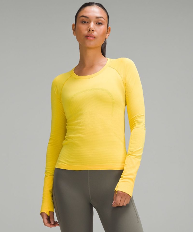 Lululemon | Women's Swiftly Tech Long-Sleeve Shirt 2.0 Race Length Utility Yellow / Utility Yellow