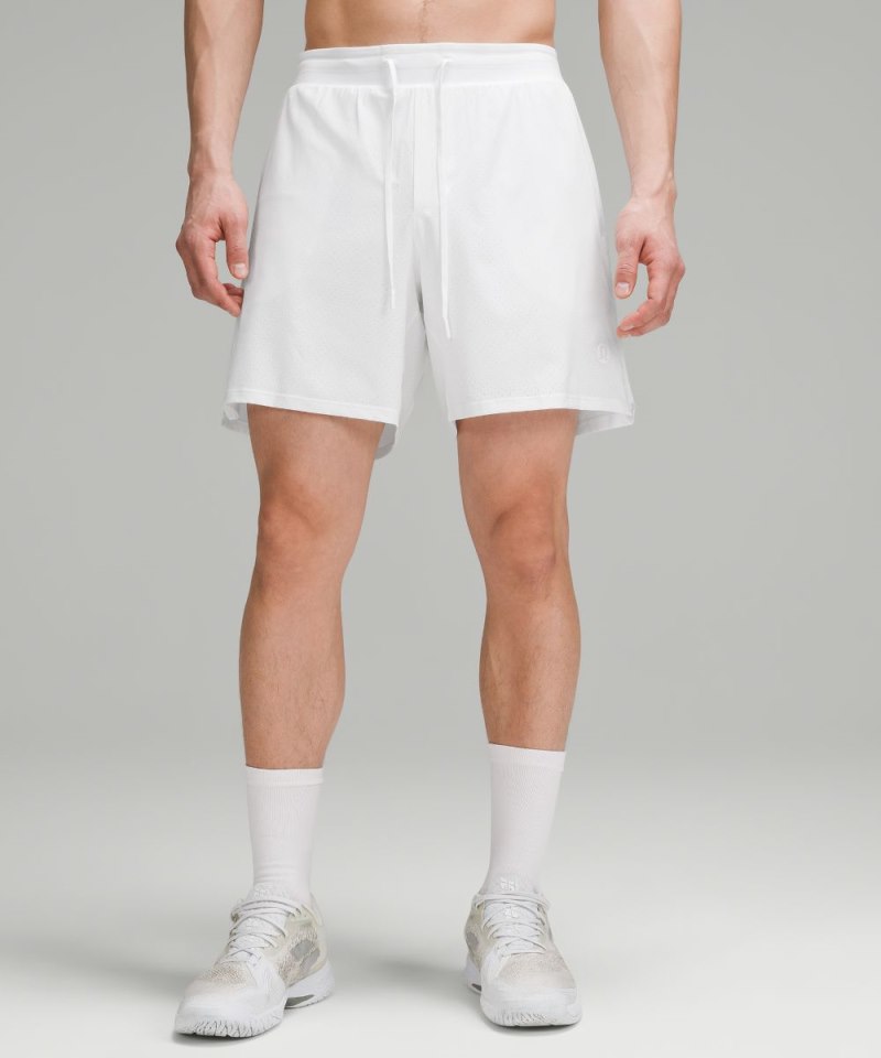 Lululemon | Men's Vented Tennis Short 6"L Classic Fit White