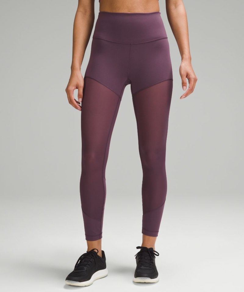 Lululemon | Women's Wunder Train Mesh High-Rise Tight 25"L Grape Thistle