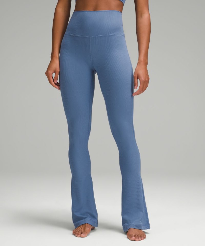 Lululemon | Women's Align High-Rise Ribbed Mini-Flare Pant Regular Oasis Blue