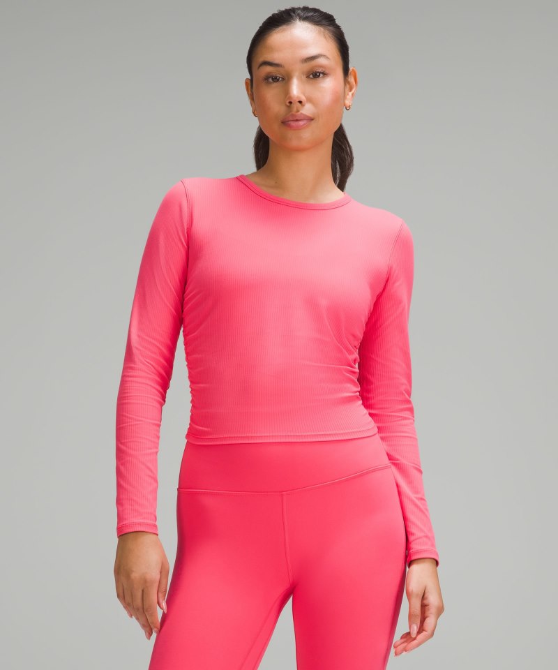 Lululemon | Women's All It Takes Ribbed Nulu Long-Sleeve Shirt Glaze Pink