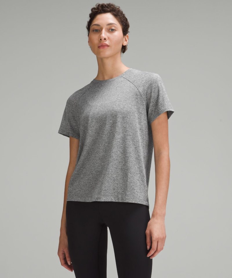 Lululemon | Women's License to Train Classic-Fit T-Shirt Heathered Black